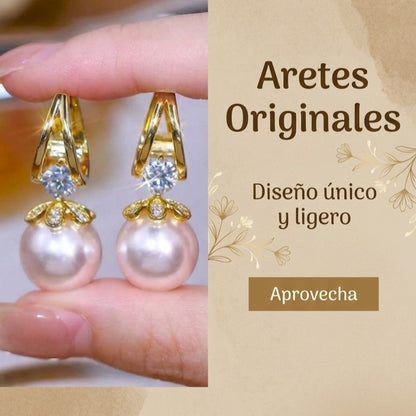 2x1 OFERTA | PENDIENTES  DE PERLA DE PLATA ESTERLINA DE 925
