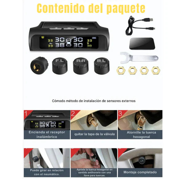 MONITOR DE PRESIÓN Y TEMPERATURA PARA NEUMATICOS