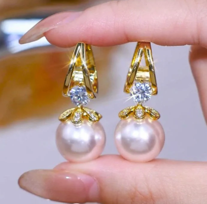 2x1 OFERTA | PENDIENTES  DE PERLA DE PLATA ESTERLINA DE 925