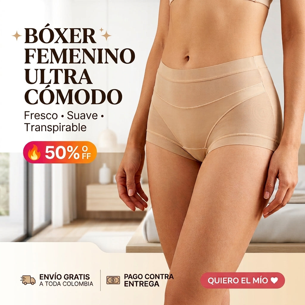 ✨ Bóxer Femenino Ultra Cómodo y Transpirable | ORIGINAL