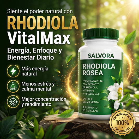🌿 Rhodiola VitalMax - Energía, Enfoque y Bienestar Diario